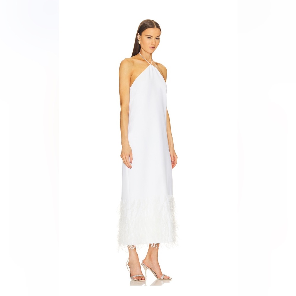White Feather Dress by Alexis - Picture 2 of 3